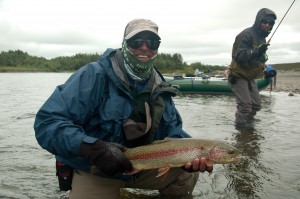 A mouse caught Kanektok Rainbow