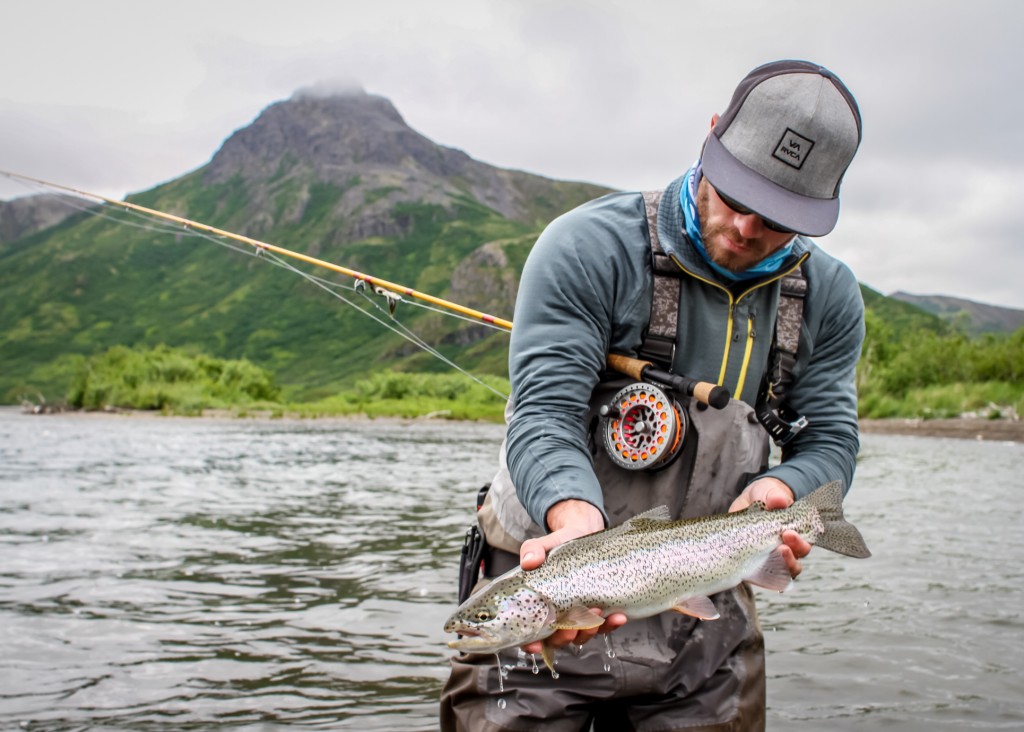 Author John Jinishian holds a western AK rainbow